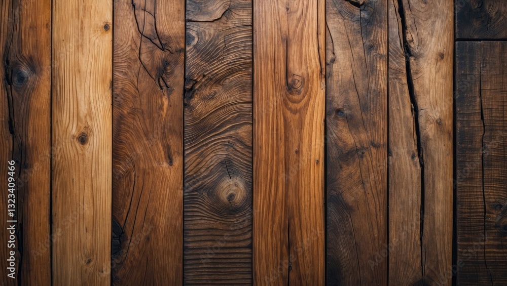 Aufkleber natural wooden table textures showcasing a rich palette of brown hues arranged in horizontal planks 