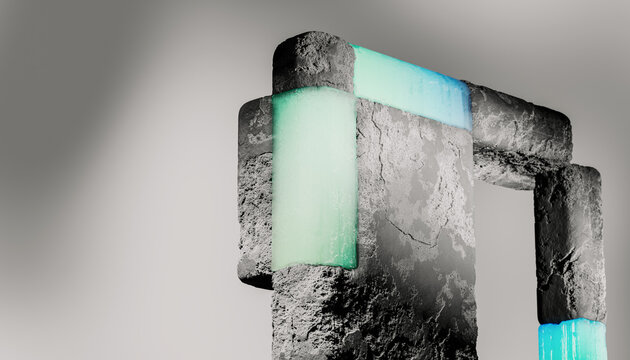 Modern Abstract 3D Sculpture 