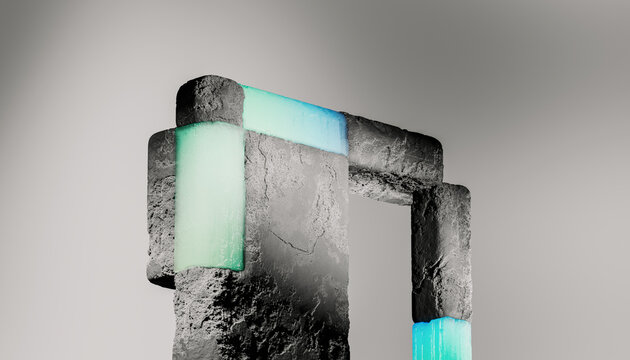 Modern Abstract 3D Sculpture 