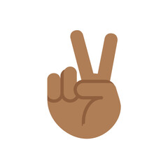 Victory Hand Emoji (Medium Skin Tone)
