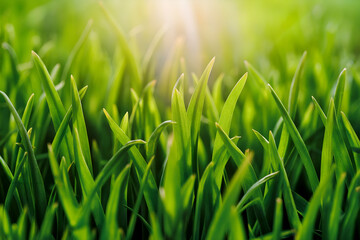 Closeup green gras