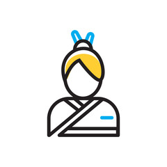 Multi color icon for japanese