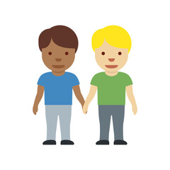 Men Holding Hands Emoji (Different Skin Tones)
