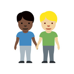 Men Holding Hands Emoji (Different Skin Tones)

