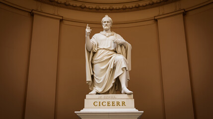 Cicero statue in cassazione building rome