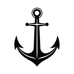 Anchor Vector Silhouette.
