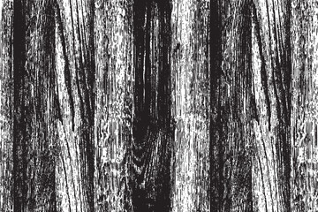 Fototapeta premium Abstract Black and White Wood Grain Texture with Grunge Effect