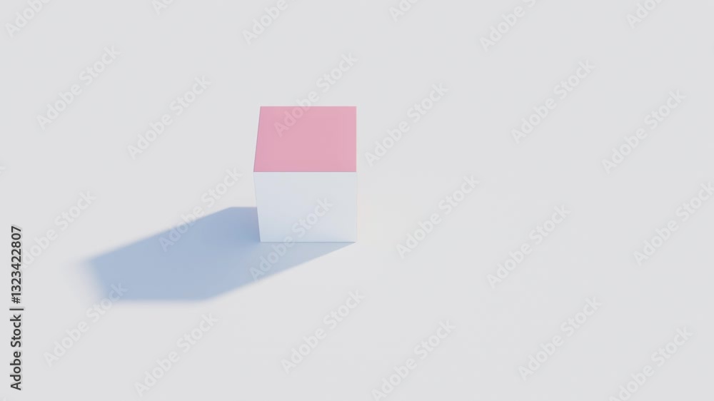 Aufkleber abstract 3d animation in continuous seamless loop featuring geometric repetition ideal for visual de