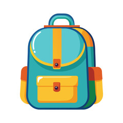 colorful school bag vector image on white background