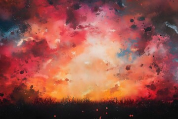 A mesmerizing abstract sky blending warm sunset hues.