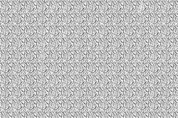 Abstract Black and White Chaotic Line Pattern Seamless Design