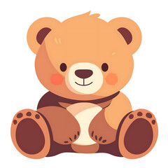 Obraz premium Adorable and Playful Bear Engaged in Various Activities, Minimalist and Logo-Style Designs illustrator