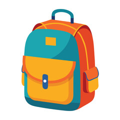 colorful school bag vector image on white background