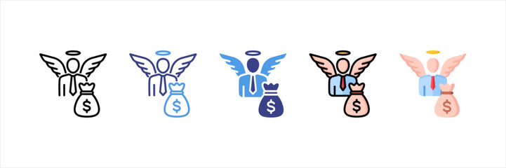 Angel Investor Multi Style Icon Set