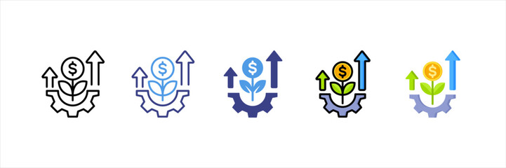 Investment Multi Style Icon Set