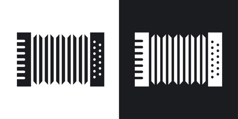 Accordion icons pack in solid style