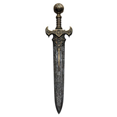 Fantasy sword, isolated on transparent background, png