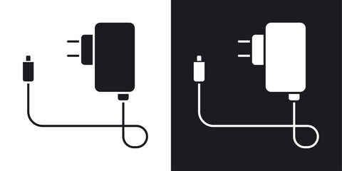 Charger icons pack in solid style