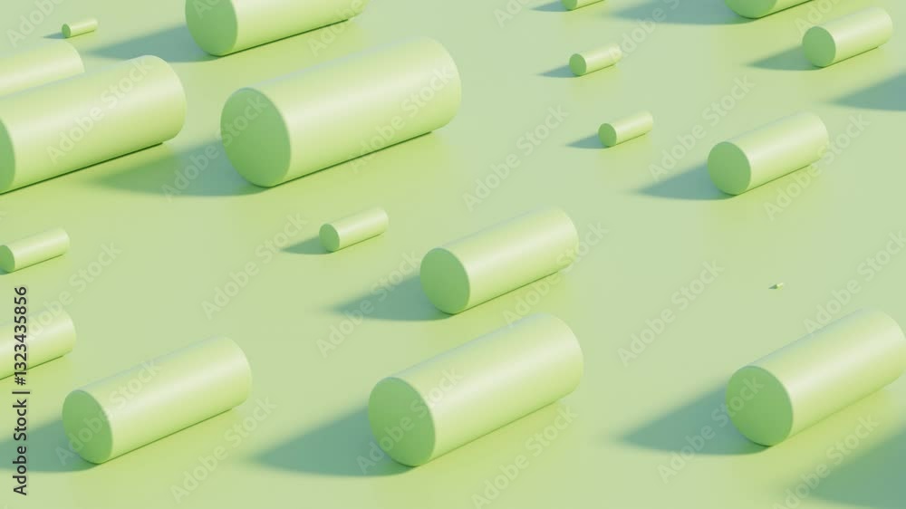 Poster abstract 3d geometric background in endless seamless loop motion designed for modern branding visual