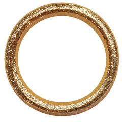 Golden Glitter Ring: A captivating close-up of a golden glitter ring, exuding elegance and glamour, perfect for themes of celebration or luxury. 