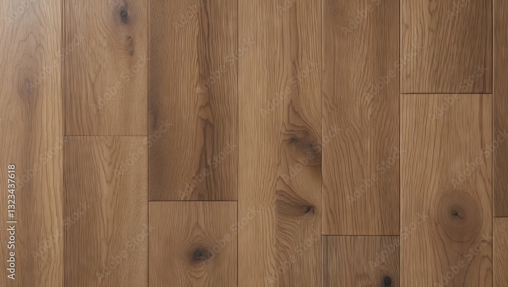 Poster seamless oak laminate parquet flooring texture featuring warm brown tones with natural wood grain pa