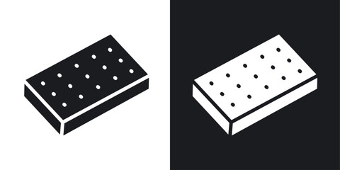 Mattress icons pack in solid style