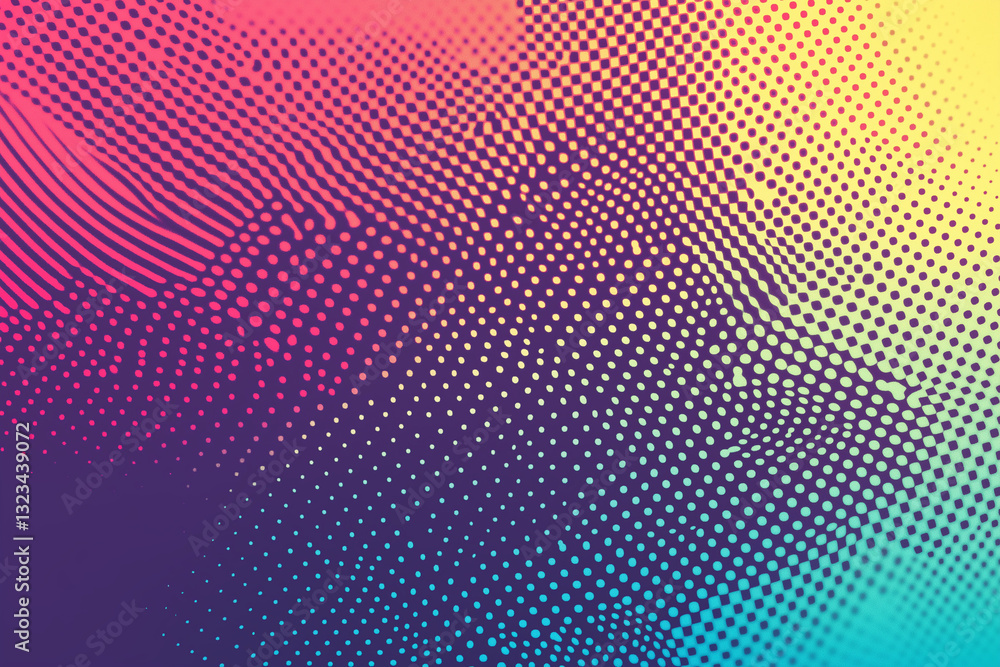 Poster halftone horizontal gradient pattern background