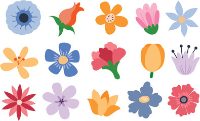 Colorful flowers	
