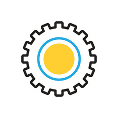 Multi color icon for gear
