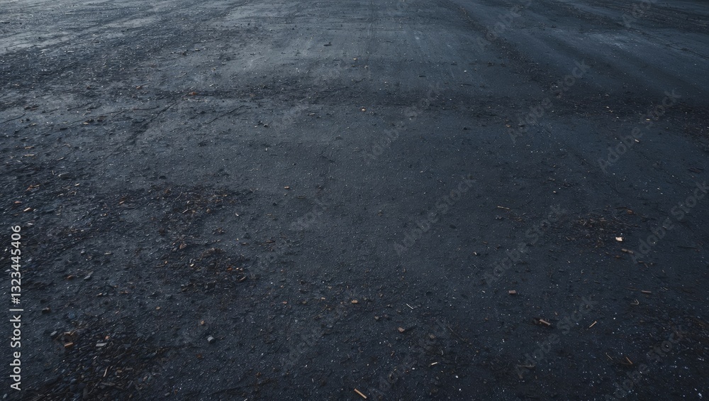 Leinwandbilder blank dark asphalt road surface with subtle texture and natural debris, ample copyspace, horizontal 