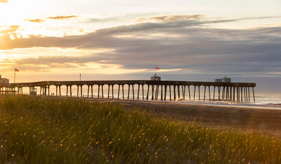Ocean City New Jersey Beach boardwalk sunrise 