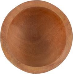 Natural Wood Saucer Isolated Transparent