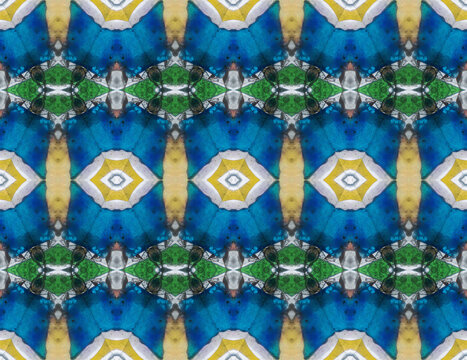 Shapes created by mirrors inside antique Kaleidoscope