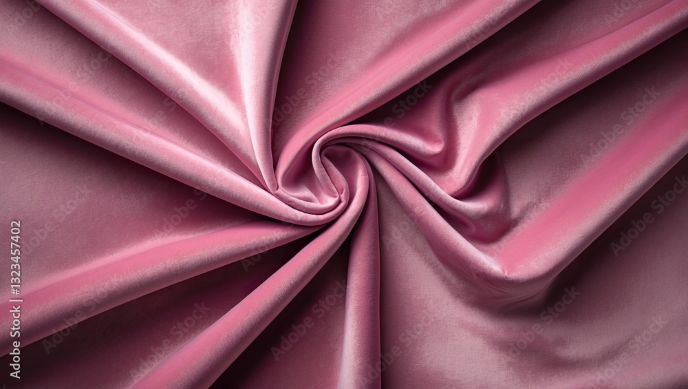 Leinwandbilder elegant swirling pink satin fabric with soft sheen creating a luxurious texture, emphasizing gentle 