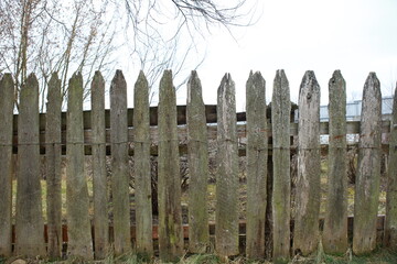 old wooden fence