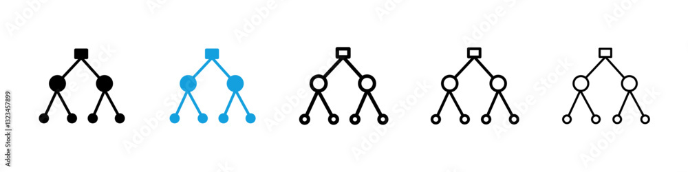 Poster classification icons vector set for web designs