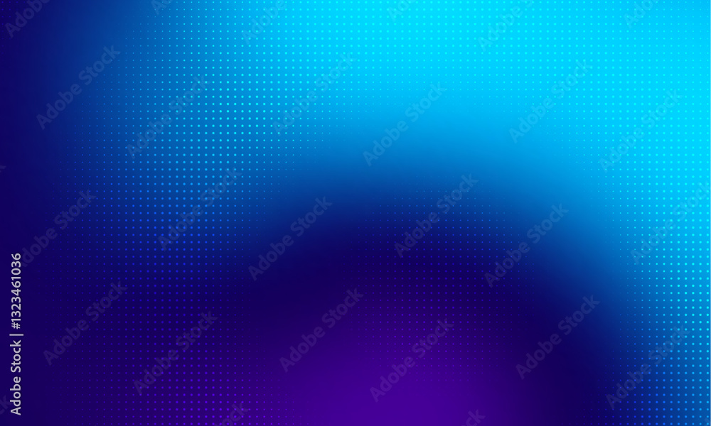 Poster blue dots vector blur background