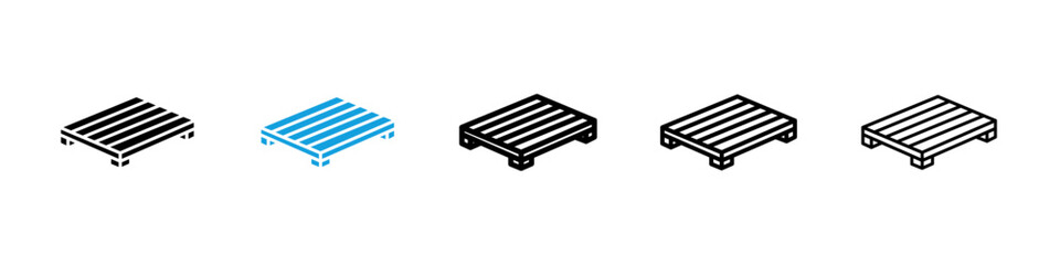 Pallet icons vector set for web designs