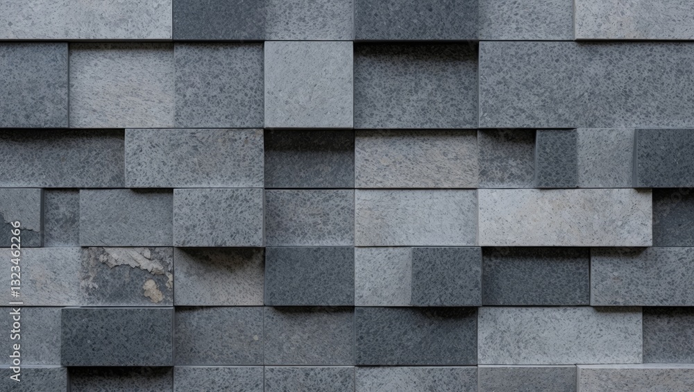 Poster textured grey granite stone background featuring various shades of grey arranged in a grid pattern w