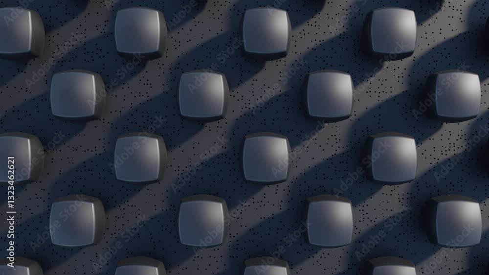 Poster abstract 3d seamless background animation with repetitive geometric movement for content creators, p