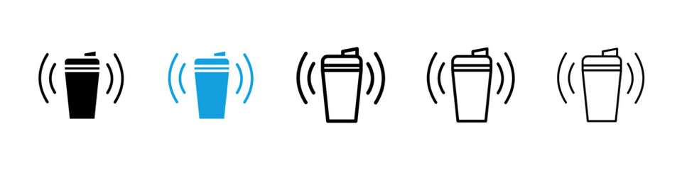 Shaker icons vector set for web designs