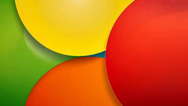 Colorful background with three different colored circles. The circles are green, yellow and red. The background is a mix of all three colors
