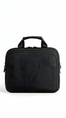 Black laptop sleeve with zipper closure