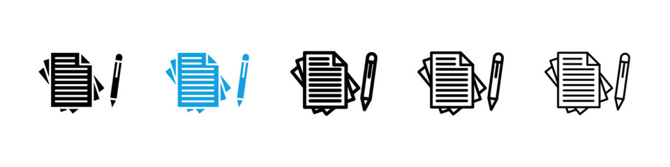 Wills and trusts icons vector set for web designs