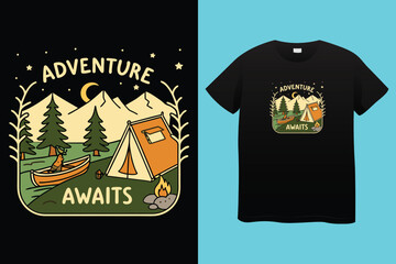 Retro summer t shirt design