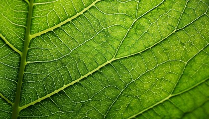 macro texture green leaf natural structure of the veins on the leaves nature background