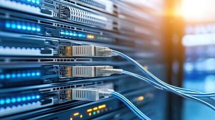 Intricate server wiring and components, a closeup examination of complex hardware