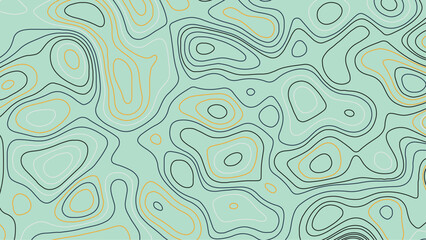 Topographic map background geographic line map. Vector illustration.