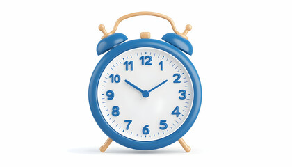 Blue vintage alarm clock