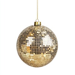 Obraz premium Gold Glitter Christmas Ornament Festive Xmas Decoration